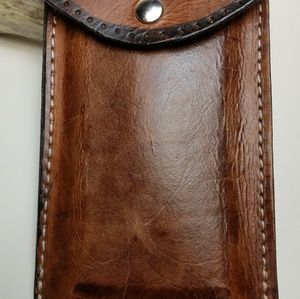 Custom leather case for phone,make up brushes,ciga